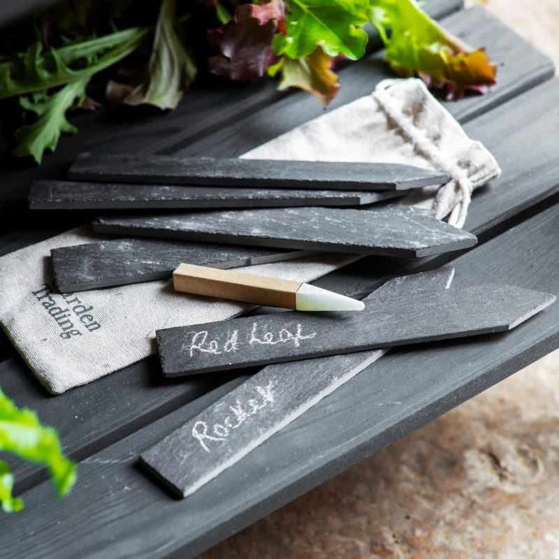 Gardening gift ideas for grandpa slate plant tags