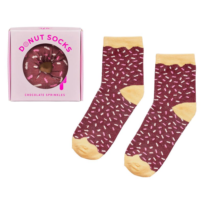 Chocolate doughnut socks